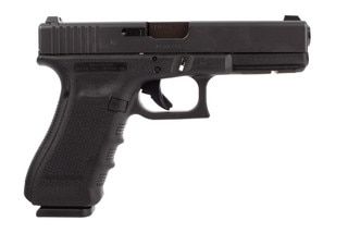 Glock Blue Label G22 Gen 4 .40 S&W handgun with 15-round magazines
